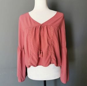 Garage bell sleeve blouse
